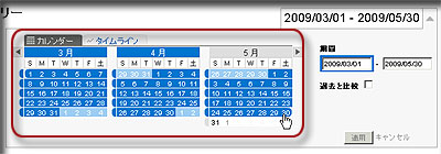 Google Analytics で期間指定をするときは、日曜から土曜を選ぶと良い