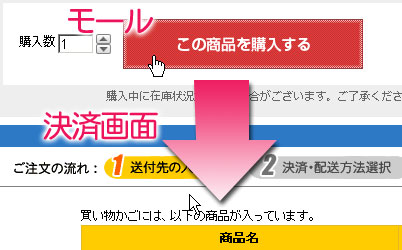 モール連携に注意