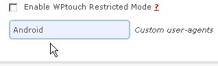 wptouchのandroid設定