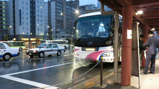 富山駅の高速バス乗り場