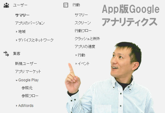 アプリ版Googleアナリティクス