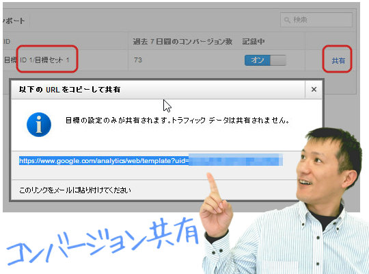 コンバージョン共有
