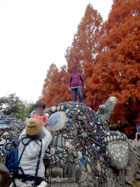 昭和記念公園の紅葉とドラゴン