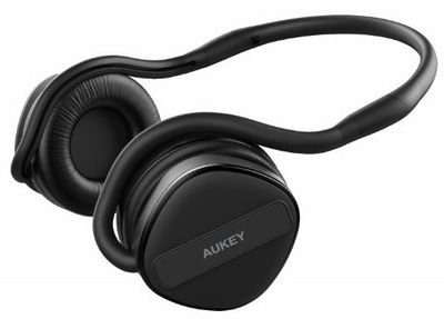 Aukey bluetooth ヘッドセット ワイヤレスイヤホン 耳掛け式 iPhone 6S, 6S Plus,sony, Android スマートフォンなど対応 (ブラック) EP-B26