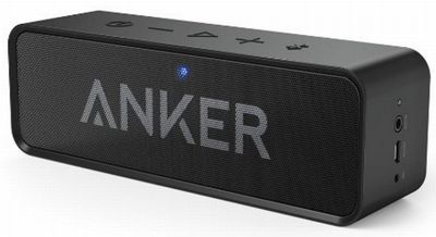 Anker SoundCore ポータブル Bluetooth4.0 スピーカー 24時間連続再生可能【デュアルドライバー / ワイヤレススピーカー / 内蔵マイク搭載】(ブラック) A3102011