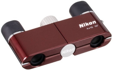 Nikon 双眼鏡 遊 4X10D CF ダハプリズム式 4倍10口径 ワインレッド 4X10DCF 