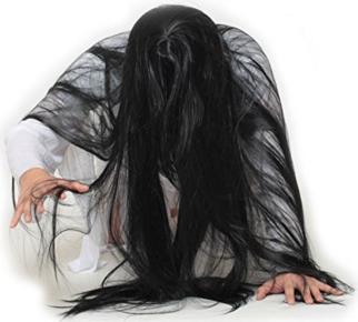 コススタイル(CosStyle) ホラー コスプレ 衣装 化物 恐怖 女性 リアル お化け 仮装 3D ウィッグ 白装束