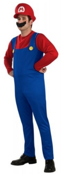 Mario Adult Costume マリオ大人用コスチューム サイズ：Medium