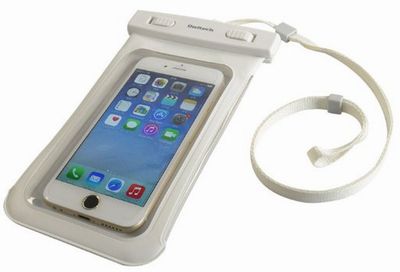 オウルテック iPhone6/6Plus Xperia GALAXY Note3も入る大きめサイズのスマートフォン用防水ケース 防水保護等級IPX8取得 OWL-MAWP03(WH)