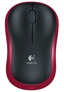 LOGICOOL ワイヤレス 光学式 3ボタン レッド M185RD