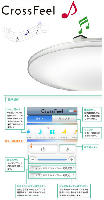 NEC CrossFeel スピーカー搭載 LEDシーリングライト 調光・調色タイプ スケルトン地Wシルバー飾り ~8畳 HLDCB0841SP: