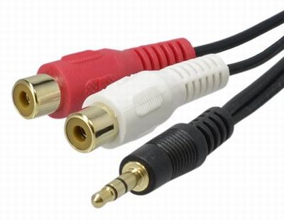 アクロス AUDIO変換ケーブル 1.5m ステレオミニプラグ3.5mm-RCAジャック×2 AVC136