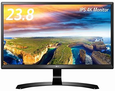 LG 24UD58-B ディスプレイ・モニター 4K 23.8インチ/IPS 非光沢/ブラック/HDCP2.2対応/HDMI2.0×2