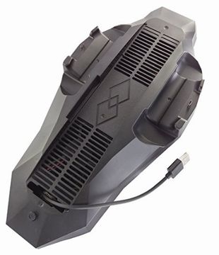 PS4 冷却ファン 多機能 縦置きスタンド コントローラー 2台充電 チャージャー USB ハブ ドックステーション