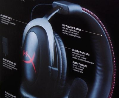 キングストン HyperX Cloud HiFi対応 ゲーミングヘッドセット ブラック/レッド 国内正規代理店品 2年保証付き KHX-H3CL/WR