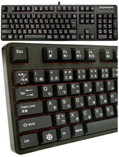 SteelSeries Red switches採用ゲーミングキーボード 6Gv2 Red Switch Japanese 64263