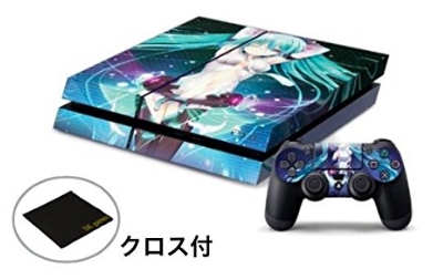 PS4 (プレイステーション4) 本体 保護カバー シール (初音ミク ～消失ver.～)