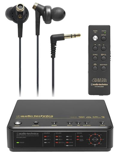 audio-technica デジタルワイヤレスヘッドホンシステム カナル型イヤホン付属 ATH-DWL3300