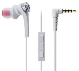 audio-technica SOLID BASS カナル型イヤホン iPod/iPhone/iPad専用 ホワイト ATH-CKS55Xi WH