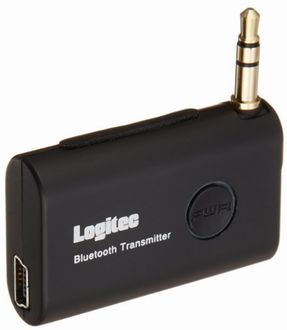 Logitec Bluetooth2.1オーディオトランスミッター USB-AC充電器付属モデル ブラック LBT-AT100C2