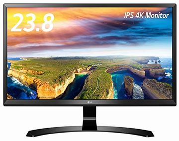 LG 24UD58-B ディスプレイ・モニター 4K 23.8インチ/IPS 非光沢/ブラック/HDCP2.2対応/HDMI2.0×2