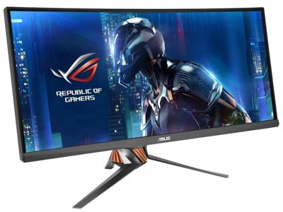 ASUS ゲーミングモニター 34型 ウルトラワイドディスプレイ ROG SWIFT( フリッカフリー / 3440×1440 / GSYNC /Displayport, HDMI)PG348Q