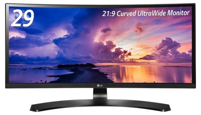 LG モニター ディスプレイ 29UC88-B 29インチ/曲面 UltraWide(2560×1080)/IPS 非光沢/HDMI×2、DisplayPort/スピーカー内蔵/高さ調節対応