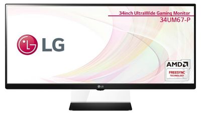LG ディスプレイ モニター 34インチ/Gaming Ultra Wide/AH-IPS非光沢/2560×1080/HDMI/ブルーライト低減機能 34UM67-P