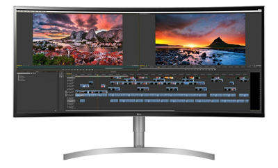 LG ウルトラワイド 38インチ 21:9 モニター 38WK95C ／ WQHD+(3840x1600) ／ HDR ／ AMD Freesync [並行輸入品]