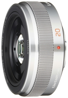 Panasonic マイクロフォーサーズ用 交換レンズ LUMIX G 20mm/F1.7 II ASPH パンケーキレンズ シルバー H-H020A-S