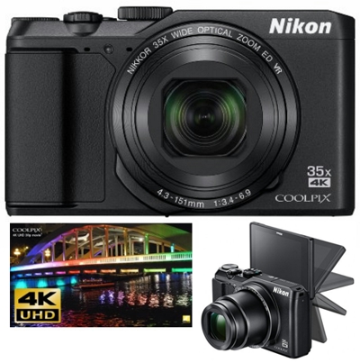 Nikon デジタルカメラ COOLPIX A900 光学35倍ズーム 2029万画素 ブラック A900BK