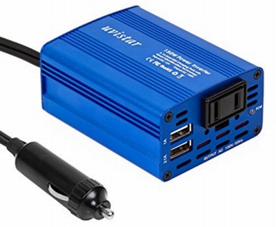 uvistar カーインバーター 150W 車載充電器 DC 12V コンバーター パワーインバーター ACコンセント USB 2ポート2口