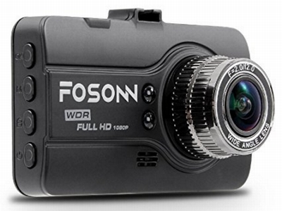 FOSONN Gセンサー搭載 ハイビジョン ドライブレコーダー　3.0インチ 170°広角 シームレスサイクル録画 リチウム電池内蔵 日本マニュアル付属 ブラック