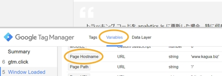 プレビューモードで変数名を指定する