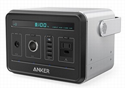 Anker PowerHouse (434Wh / 120,600mAh ポータブル電源) 【静音インバーター / USB & AC & DC出力対応 / PowerIQ搭載】 キャンプ、緊急・災害時バックアップ用電源