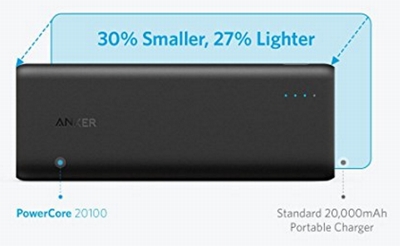 Anker PowerCore 20100 (20100mAh 2ポート 超大容量 モバイルバッテリー) iPhone&Android対応 A1271012