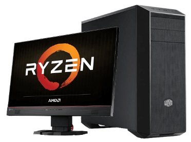 ARK BTO (アーク・ビーティーオー) CROYDON RYZEN7 Radeon RX 480標準搭載 CY-AR8B35A-C Rev.2 AMD RYZEN 7 1700 SanMax DDR4-2400 16GB AMD RX480 8GB Samsung 256GB SSD PSU 500W 80Plus Bronze電源