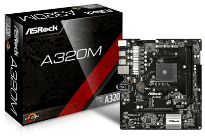 ASRock AMD A320チップセット搭載 Micro ATX マザーボード A320M