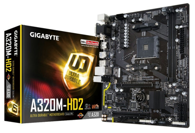 GIGABYTE AMD A320チップセット搭載マザーボード GA-A320M-HD2