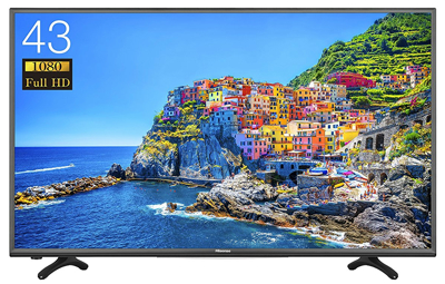 ハイセンス 43V型フルハイビジョン液晶テレビ 外付けHDD録画対応(裏番組録画) メーカー3年保証 HJ43K3120