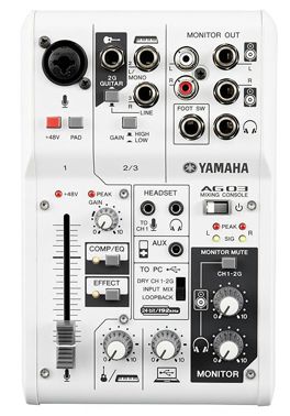 YAMAHA ウェブキャスティングミキサー 3チャンネル AG03