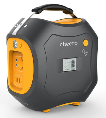 cheero Energy Carry 500Wh (139,200mAh) 大容量ポータブル電源 【AC/DC/USB出力】 モバイルバッテリー アウトドア/災害/緊急用 AC100V付き 正弦波 静音 LEDライト付き