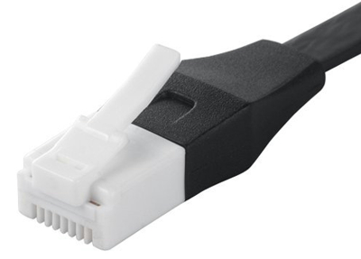 iBUFFALO ツメの折れないLANケーブル UTP Cat6a ストレート フラットタイプ 1m ブラック BSLS6AFU10B