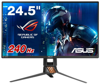 ASUS ゲーミングモニター 24.5型ワイド ROG SWIFT(フリッカーフリー / 1920x1080 / GSYNC / Displayport, HDMI) PG258Q