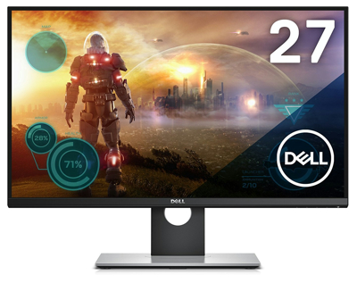 Dell ディスプレイ ゲーミング モニター S2716DG 27インチ/WQHD/TN非光沢/1ms/HDMI,DP/G-Sync対応/144Hz駆動/USBハブ/フレームレス/3年間保証