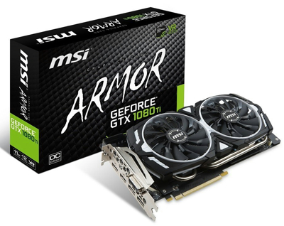 MSI GeForce GTX 1080 Ti ARMOR 11G OC グラフィックスボード VD6303