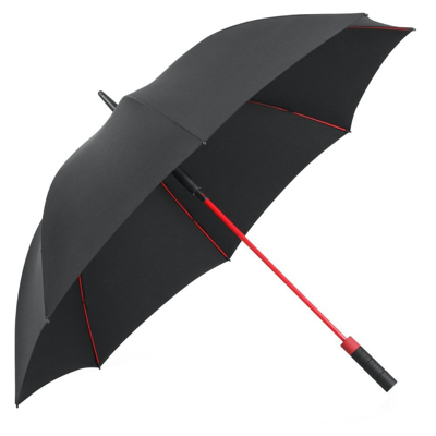 PLEMO 長傘 大きな傘 新強化グラスファイバー傘骨 梅雨対策 自動開けステッキ傘 紳士傘 耐風傘 撥水加工 ブラック レッド 120センチ