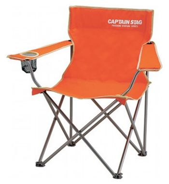 キャプテンスタッグ アウトドアチェア パレットラウンジチェア type2 ドリンクホルダー付 折りたたみ椅子 キャンプ用品