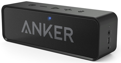 Anker SoundCore ポータブル Bluetooth4.0 スピーカー 24時間連続再生可能【デュアルドライバー / ワイヤレススピーカー / 内蔵マイク搭載】(ブラック) A3102011