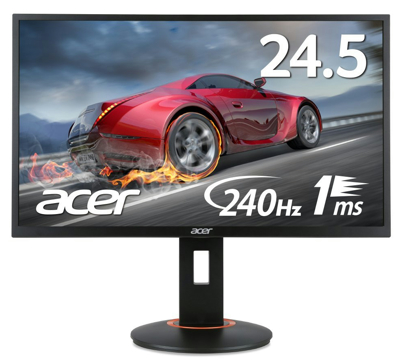 Acer モニター ディスプレイ XF250Qbmidprx (24.5インチ/TN/フルHD/DVI-D、HDMI v2.0、DisplayPort v1.2/スピーカー付)